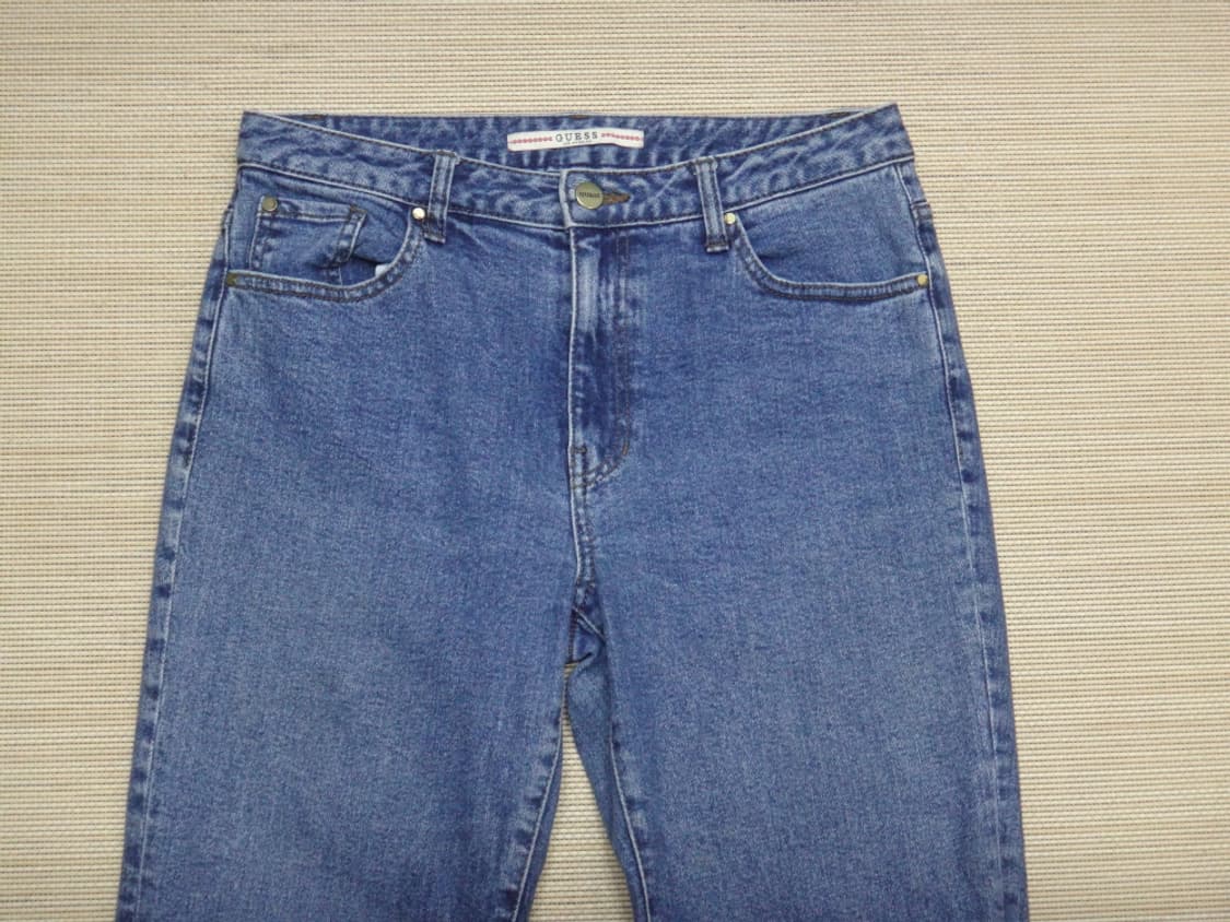 (28인치) GUESS 게스 여성 M톤 슬림 와이드 진 상품이미지4
