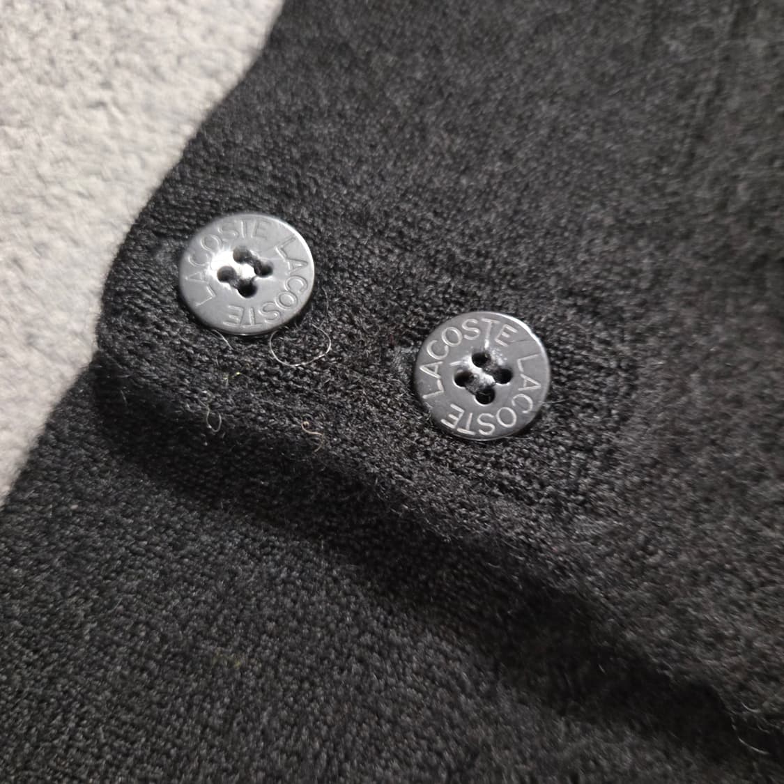 라코스테 여성 울 가디건 블랙 L 상품이미지6