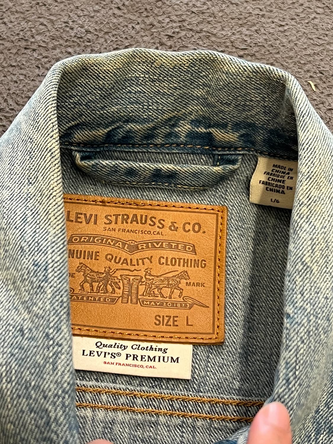 리바이스 프리미엄 트러커 자켓 처분  상품이미지3