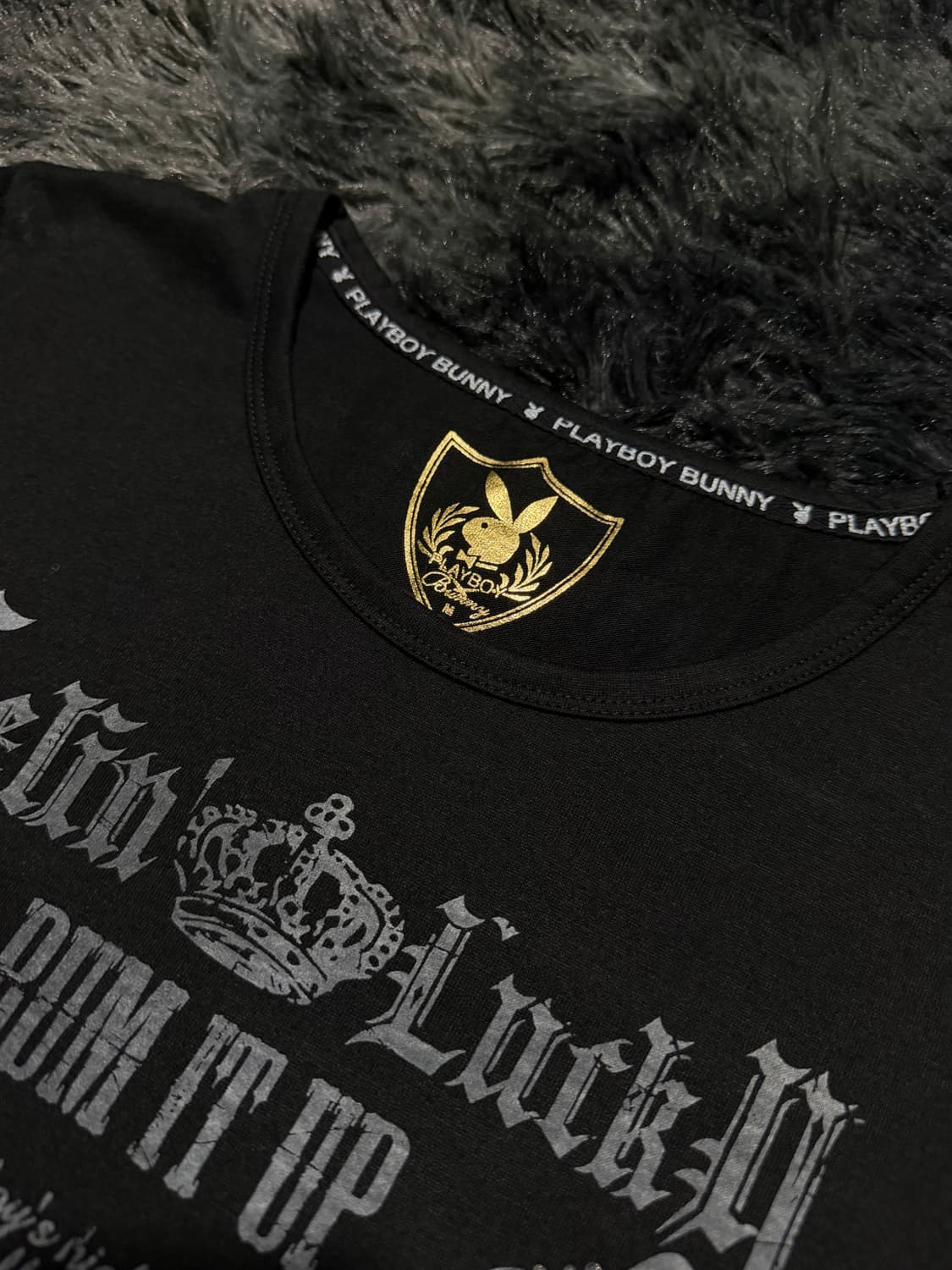 플레이보이 비즈 날개 & 고딕레터링 반팔 상품이미지2
