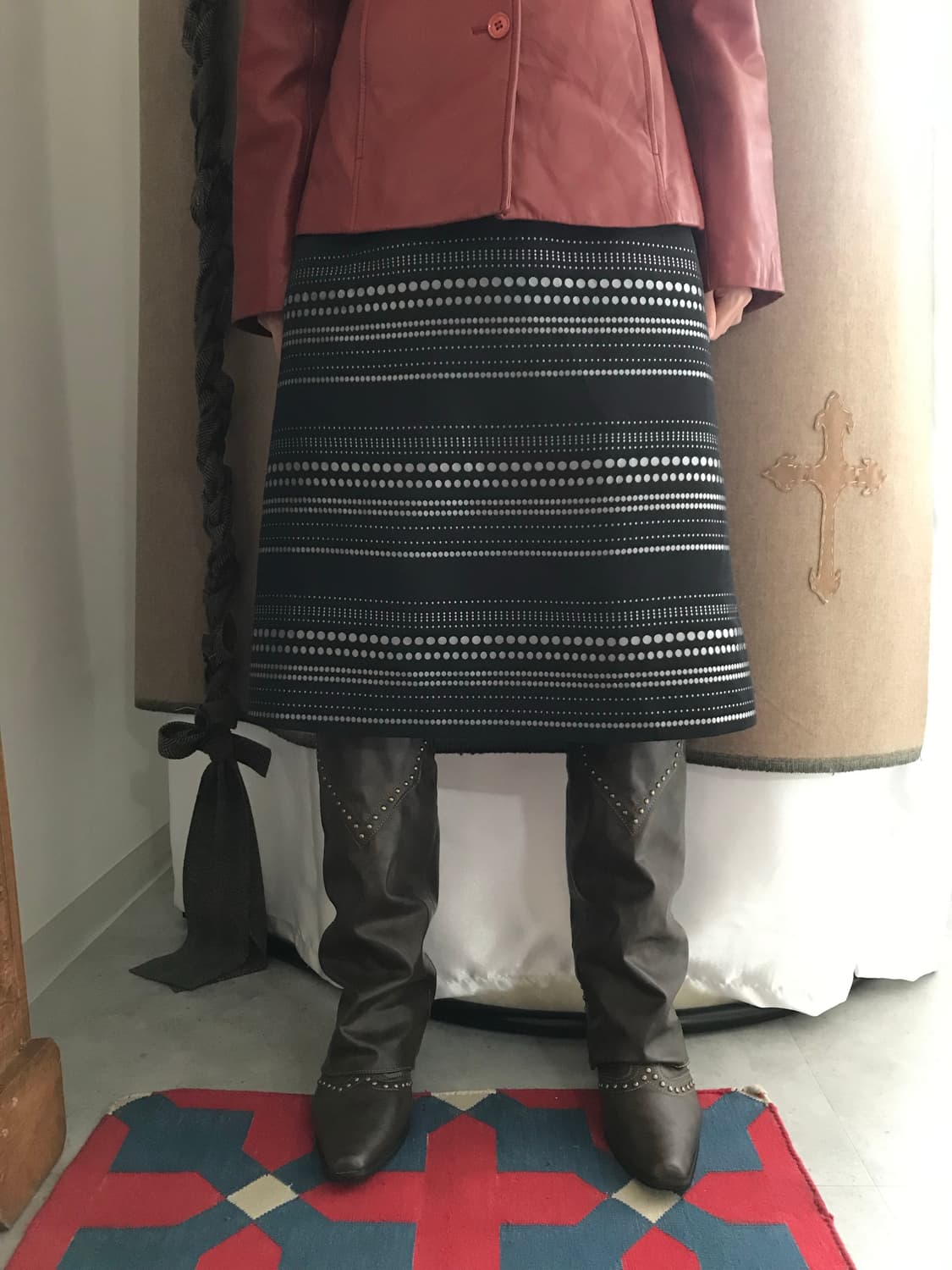 Courreges pattern skirt (27inch) 상품이미지1