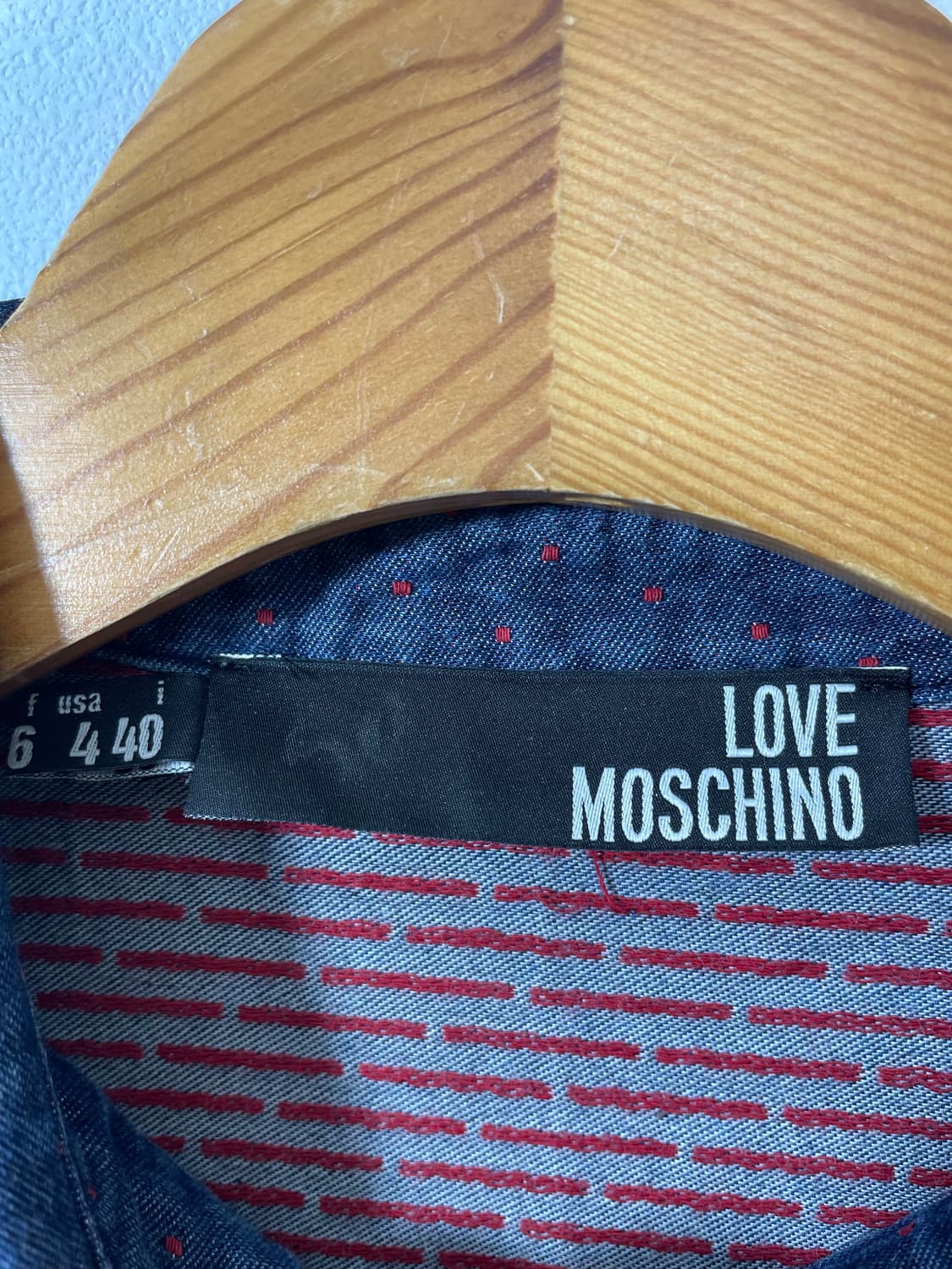 모스키노 빈티지워싱 데님 셔츠 40 - S19 상품이미지4