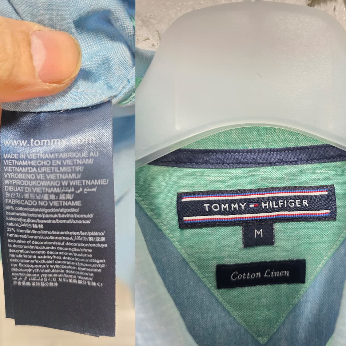 택포) 타미힐피거 린넨 혼방 남방 L 상품이미지2