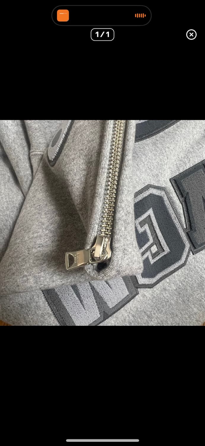 베이프 헤드 원 포인트 후드집업 그레이 XL 상품이미지6