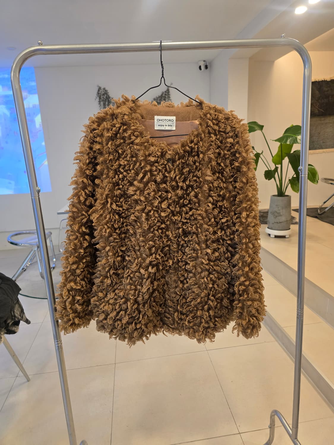 OHOTORO  브라운 부클 자켓 상품이미지2