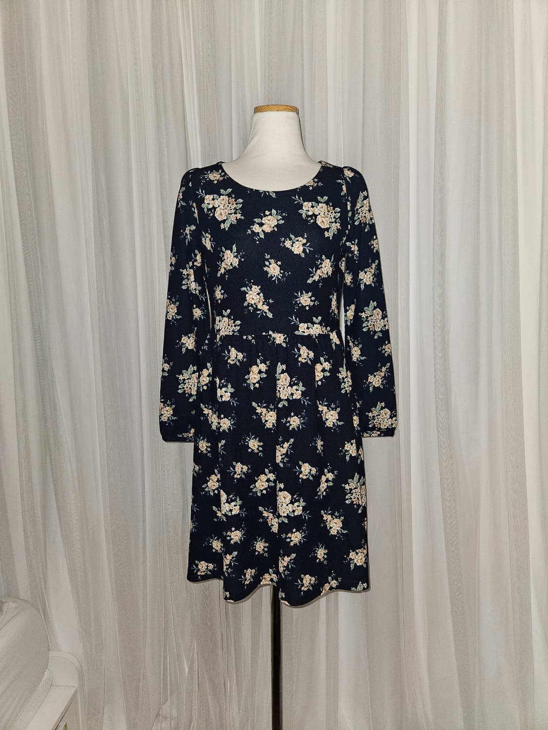 cinema club 플라워 네이비 원피스 니혼진 공겜여주 히메갸루 모리 상품이미지1