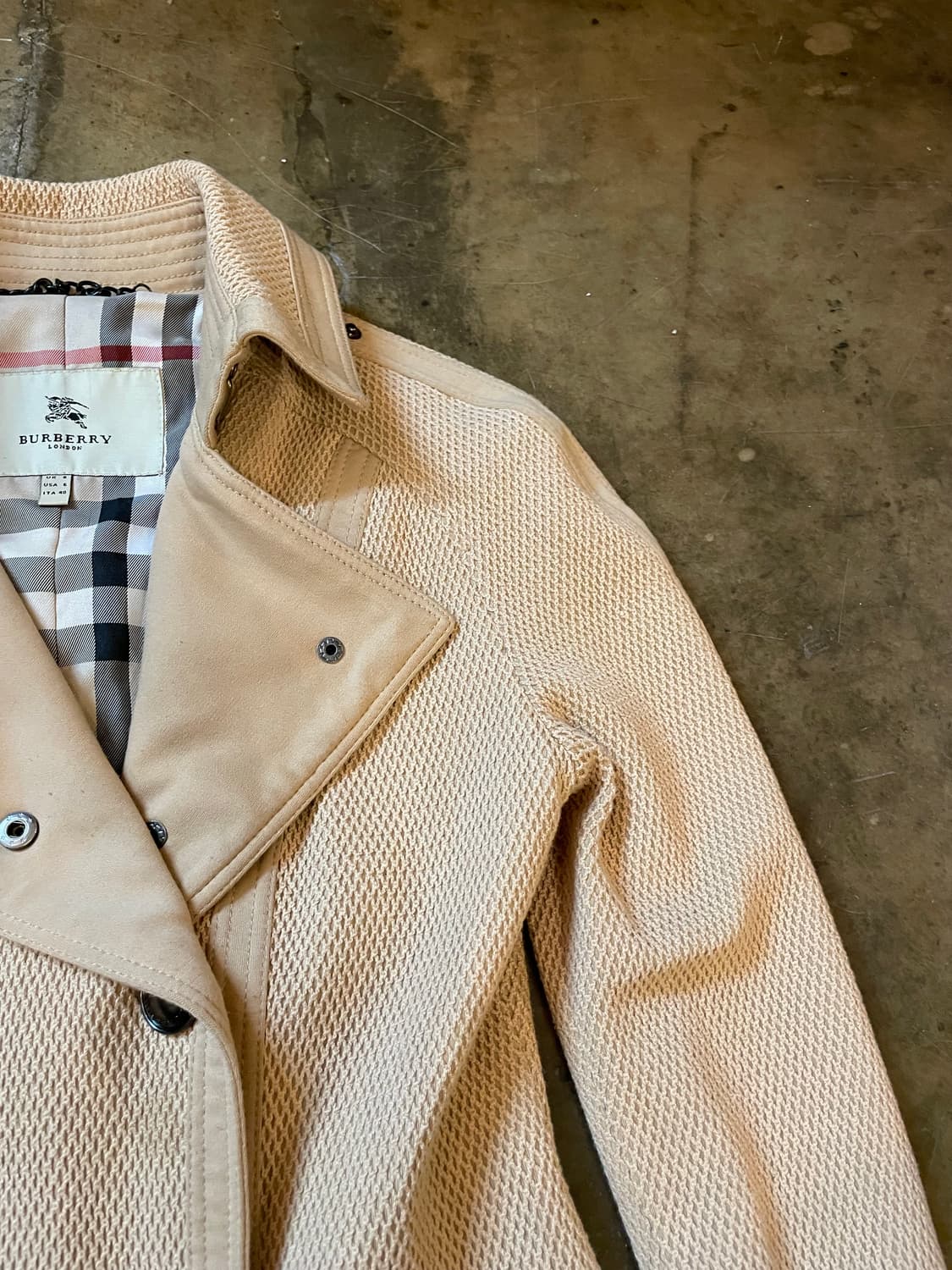 버버리 더블 하프 코트 상품이미지3
