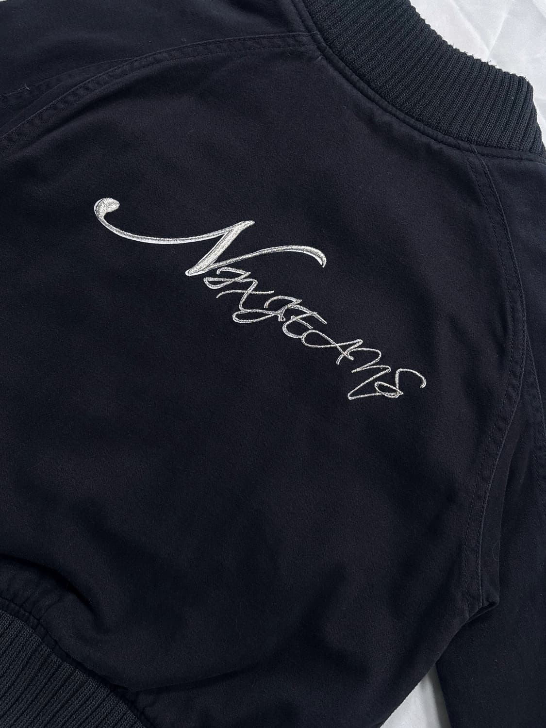 Vintage Dark Navy Crop Zip-up Jacket 상품이미지7