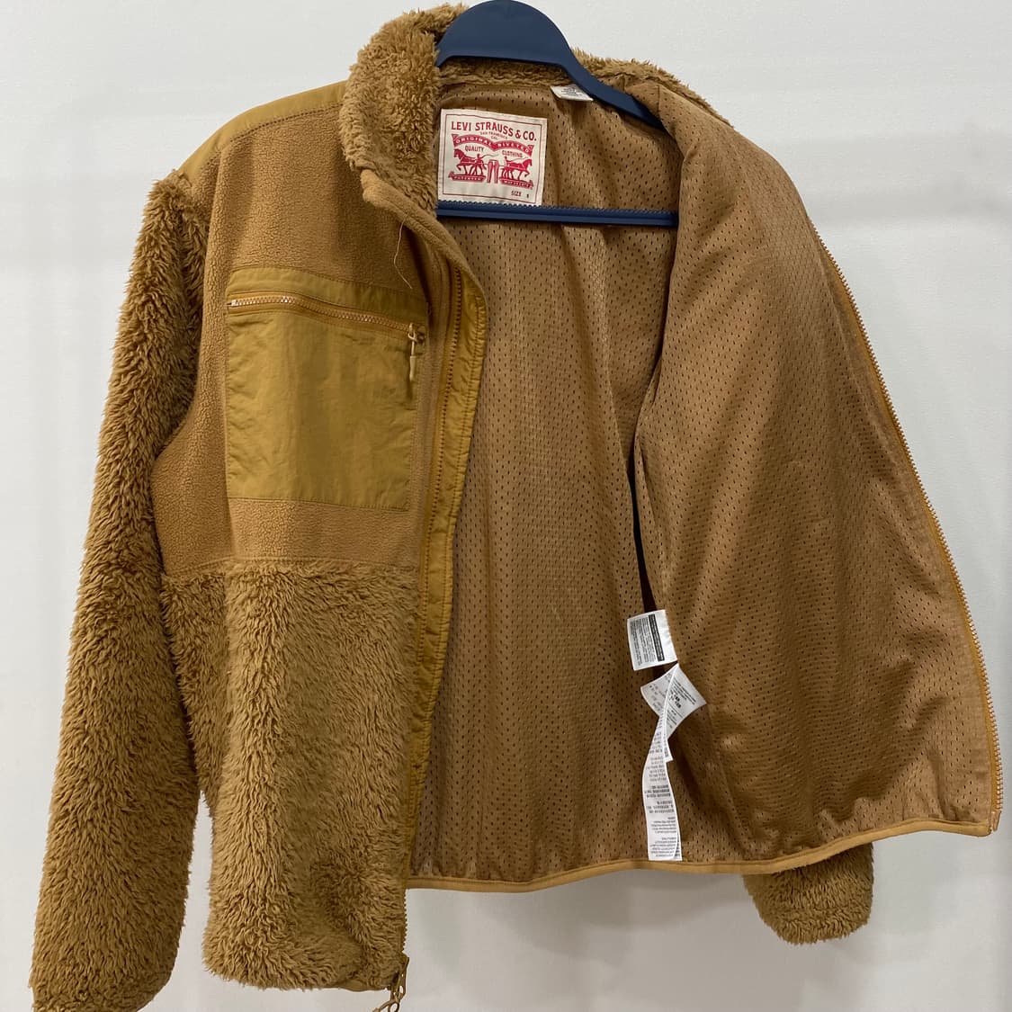 리바이스 배색 플리스 집업 상품이미지4