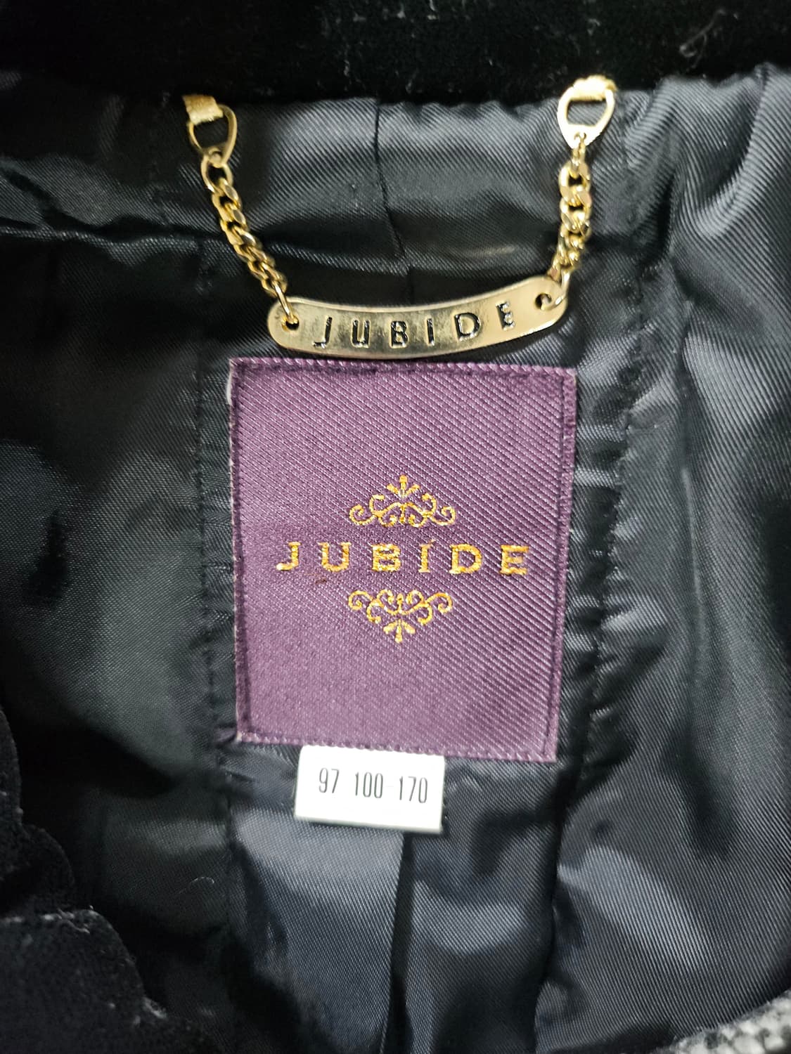 주비드  플라워 패턴 블랙 코트  88 상품이미지3