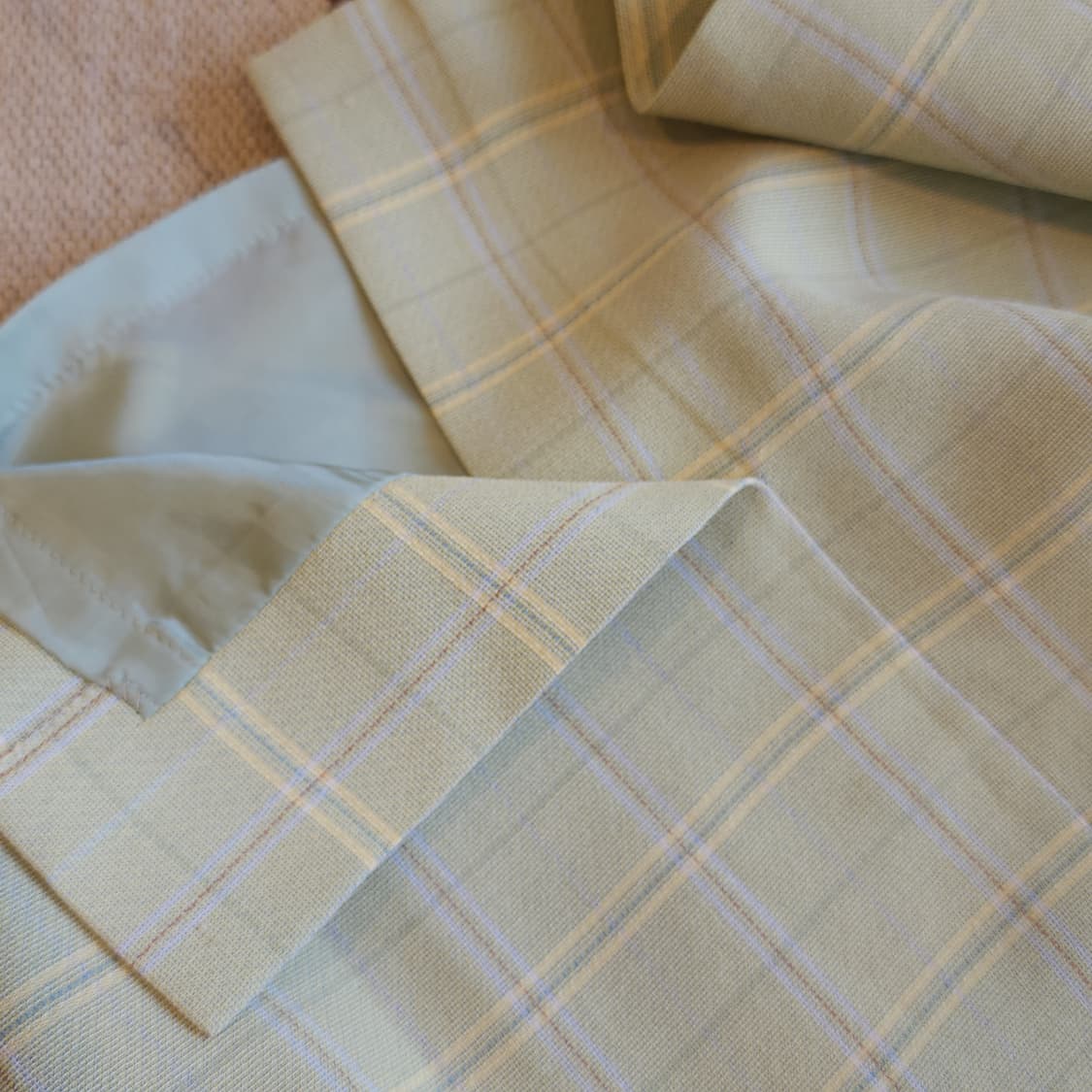 90s 닥스 잉글랜드 레몬 체크 스커트 상품이미지9