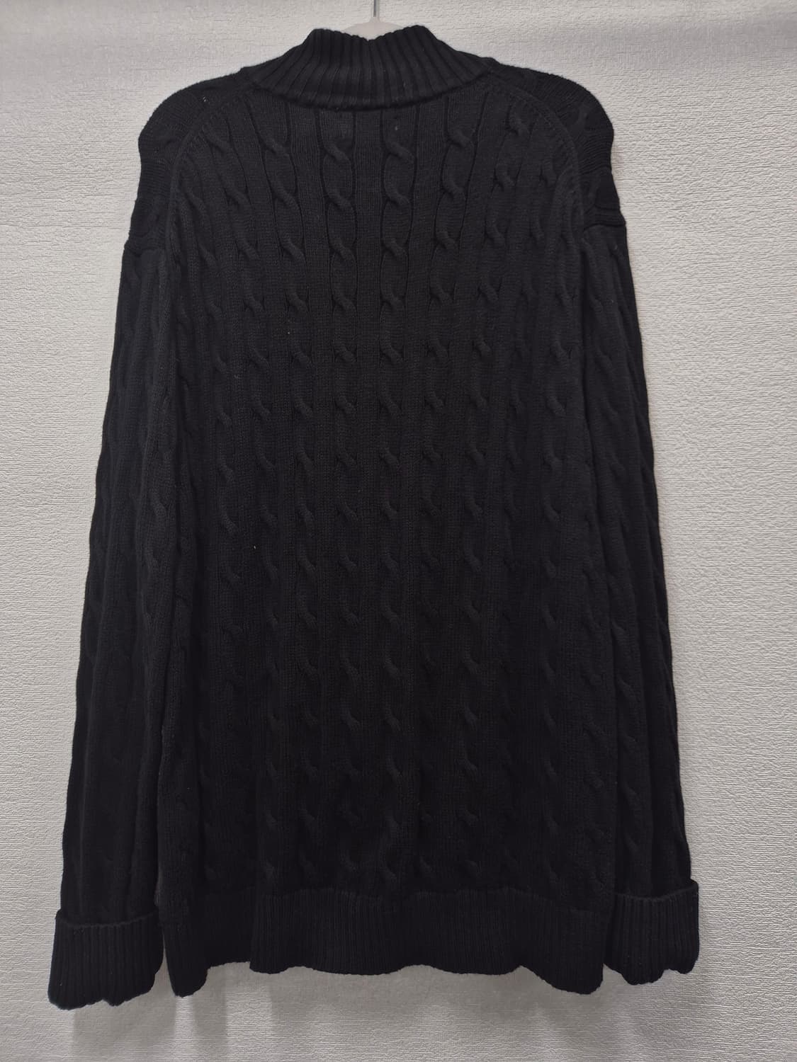 폴로 신형  블랙 니트 집업 가디건 / 2XL (정품) 상품이미지3