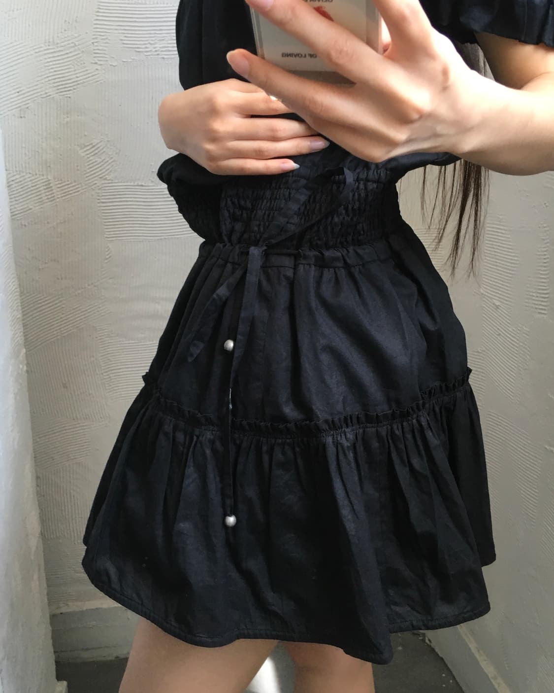 Burberry 버버리 블루라벨 블랙 퍼프 원피스 상품이미지4