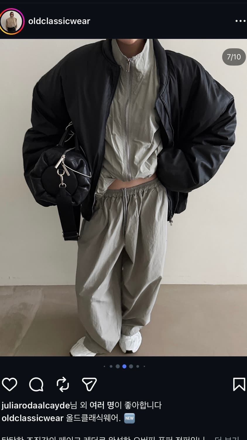 올드클래식웨어 오버핏푸퍼점퍼 남녀공용 상품이미지3