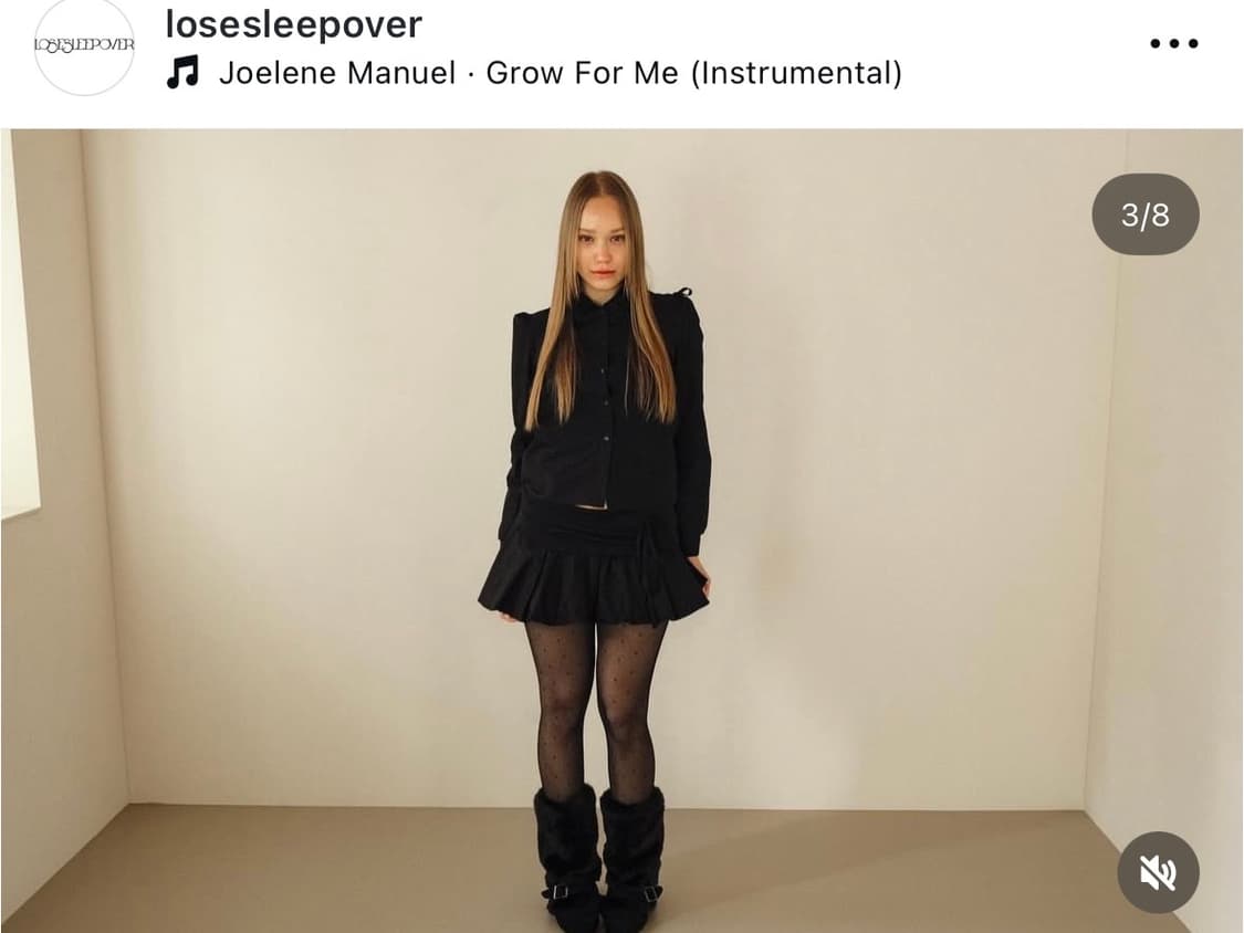 루즈슬립오버 리본 펌킨 워머 스커트 미니 S 상품이미지2