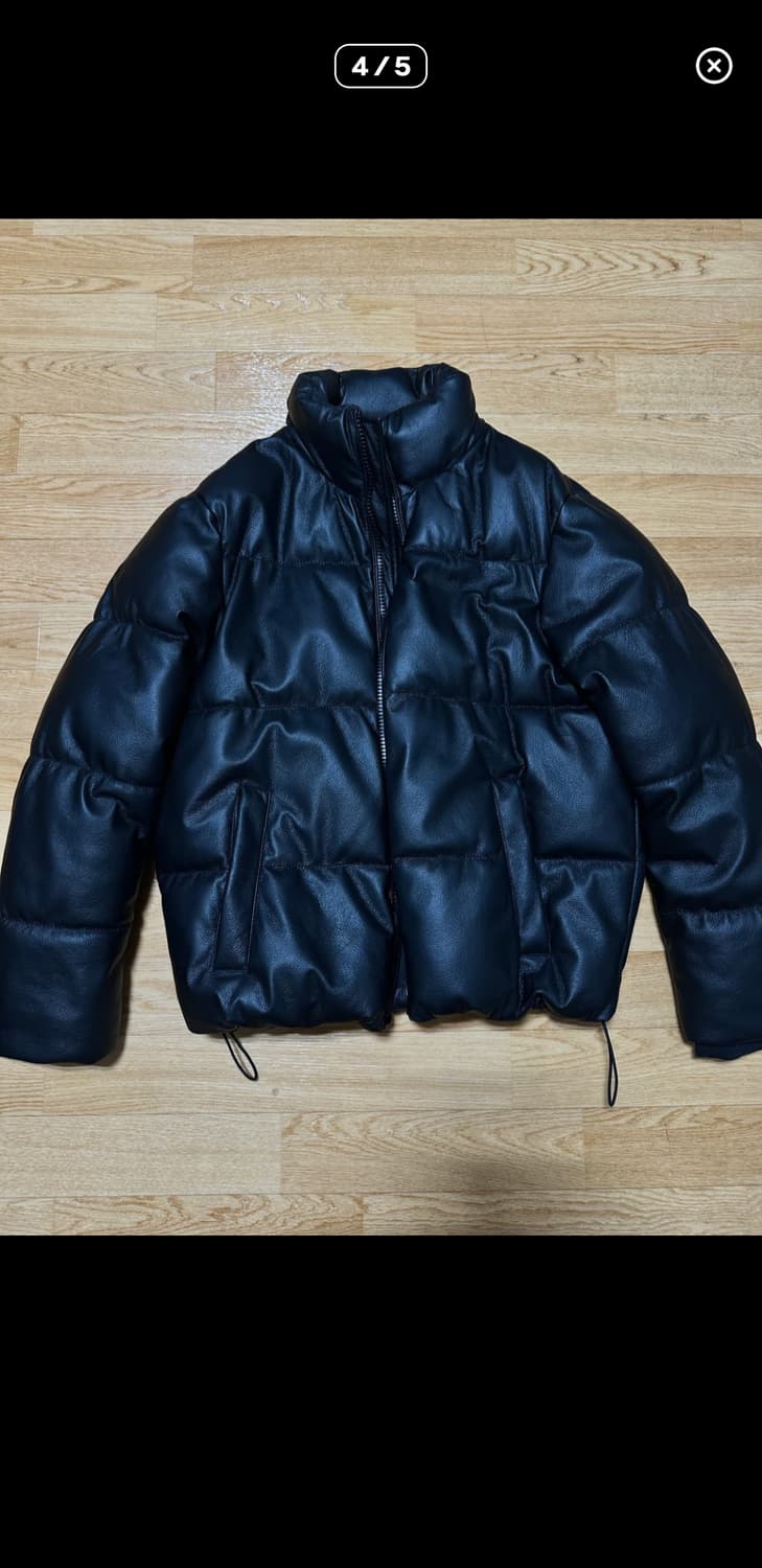 자라 페이크 레더 패딩 상품이미지4