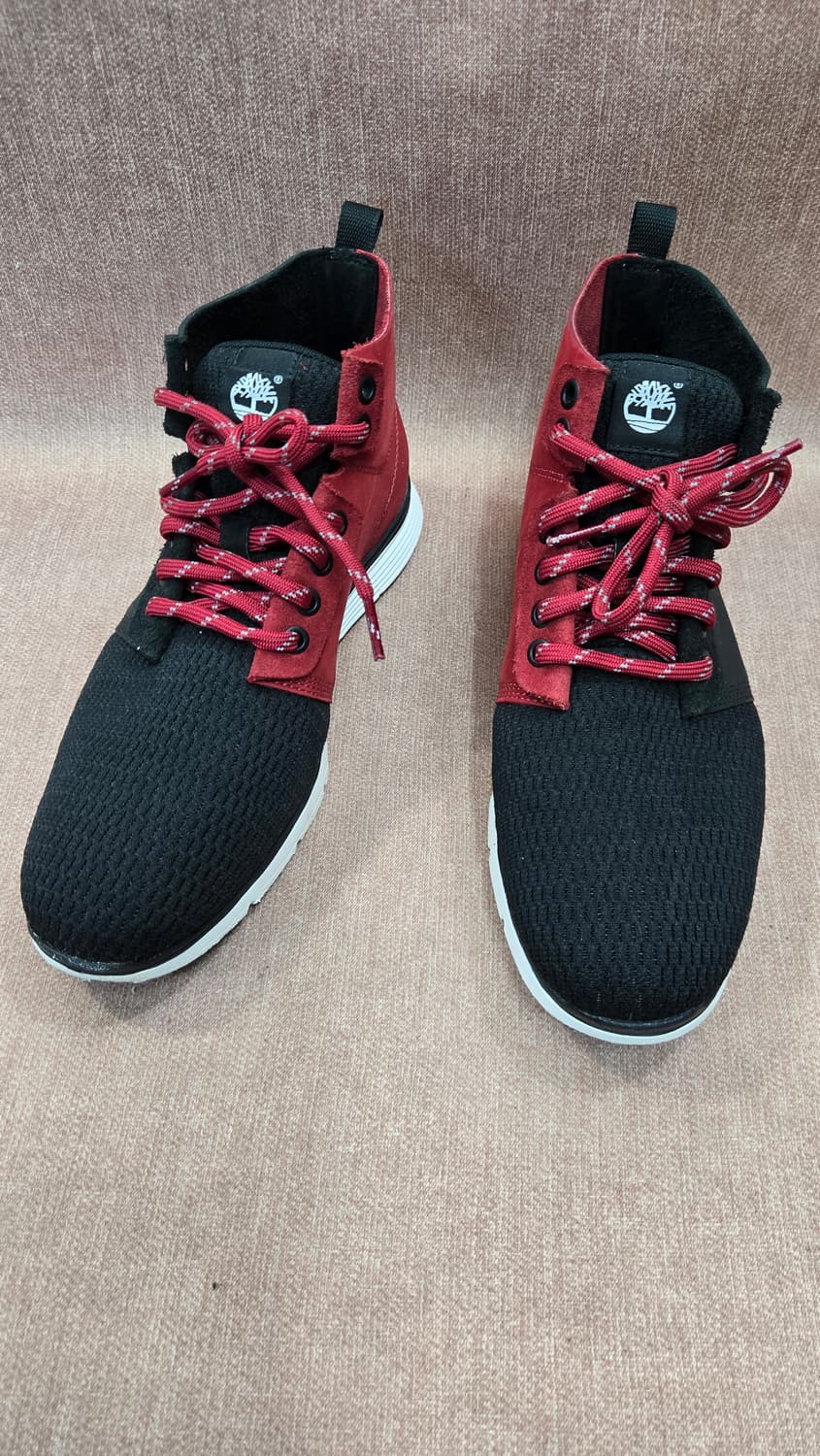 팀버랜드 260mm-  하이탑 스니커즈 레드/블랙 상품이미지1