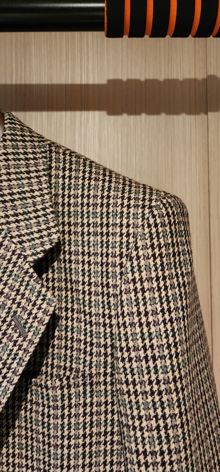 체크 모직 자켓 M 상품이미지3