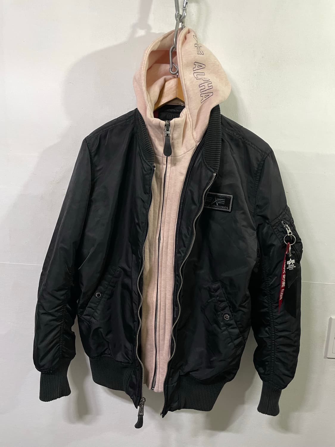알파인더스트리 MA-1 블루종 봄버 자켓 넉넉 100 사이즈 상품이미지8