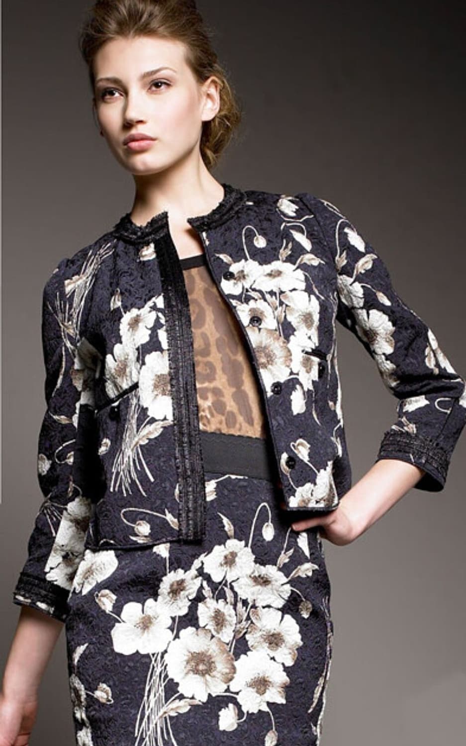 여) 돌체앤가바나 플라워 트위드자켓 상품이미지9