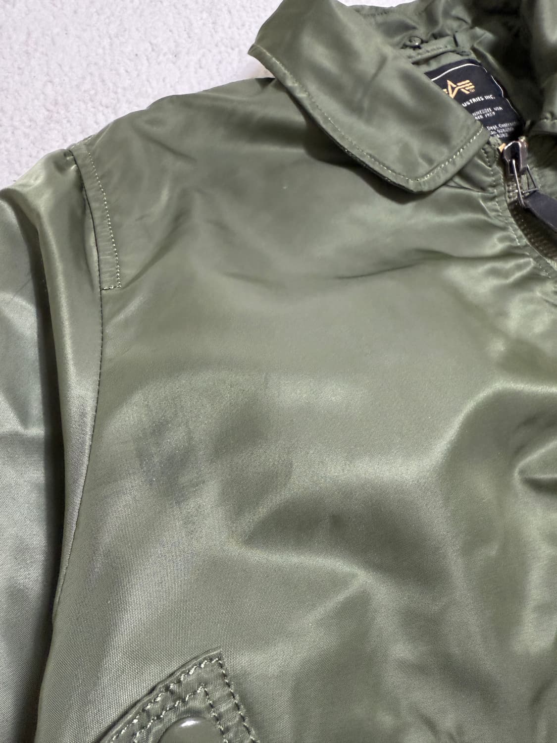 알파인더스트리 MA-1 항공 점퍼 카키 상품이미지6