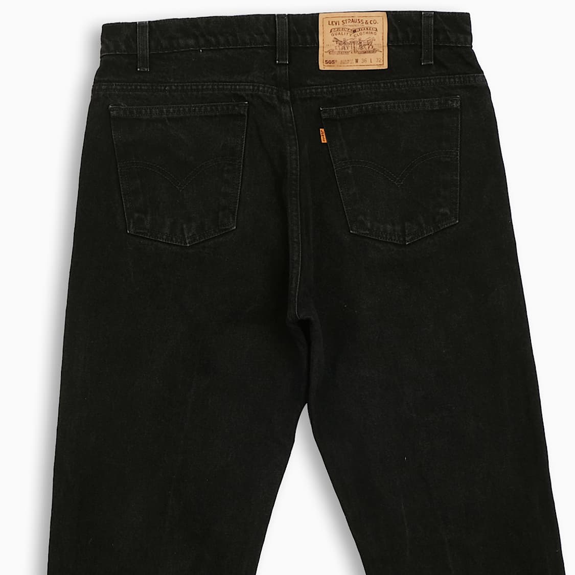 리바이스 505 오렌지탭 흑청 90s 34 인치 OR50536175 상품이미지6