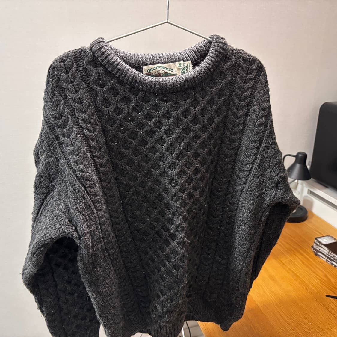 아란크래프트 메리노 울 피셔맨 스웨터 상품이미지1