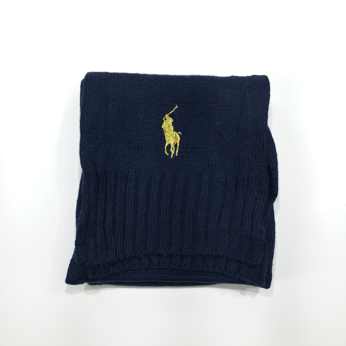 MX345 폴로 랄프로렌 네이비 금장 빅로고 울 니트 목도리 머플러 상품이미지7