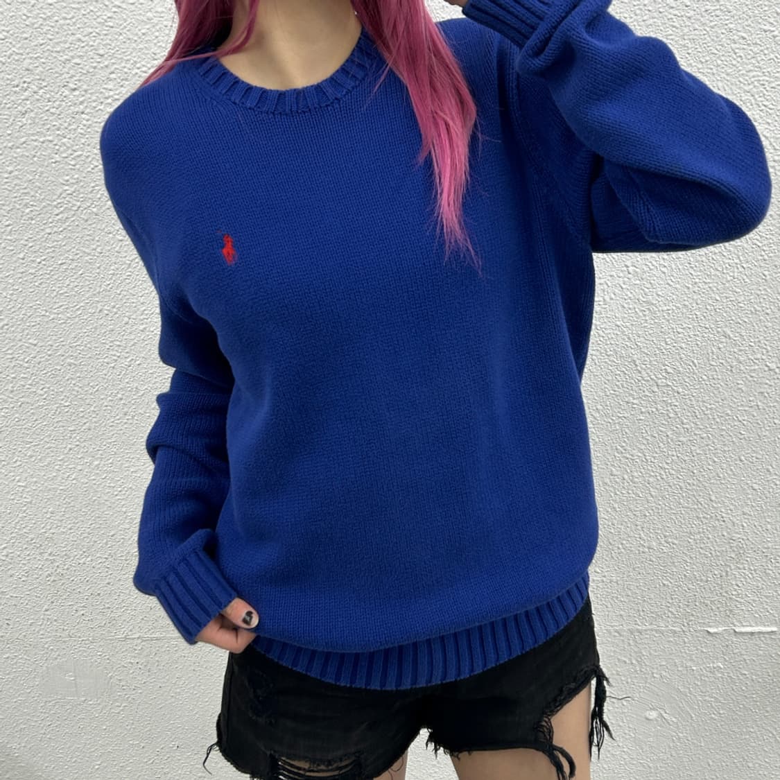 폴로 랄프로렌 레드포니 코발트블루 니트 M 상품이미지1