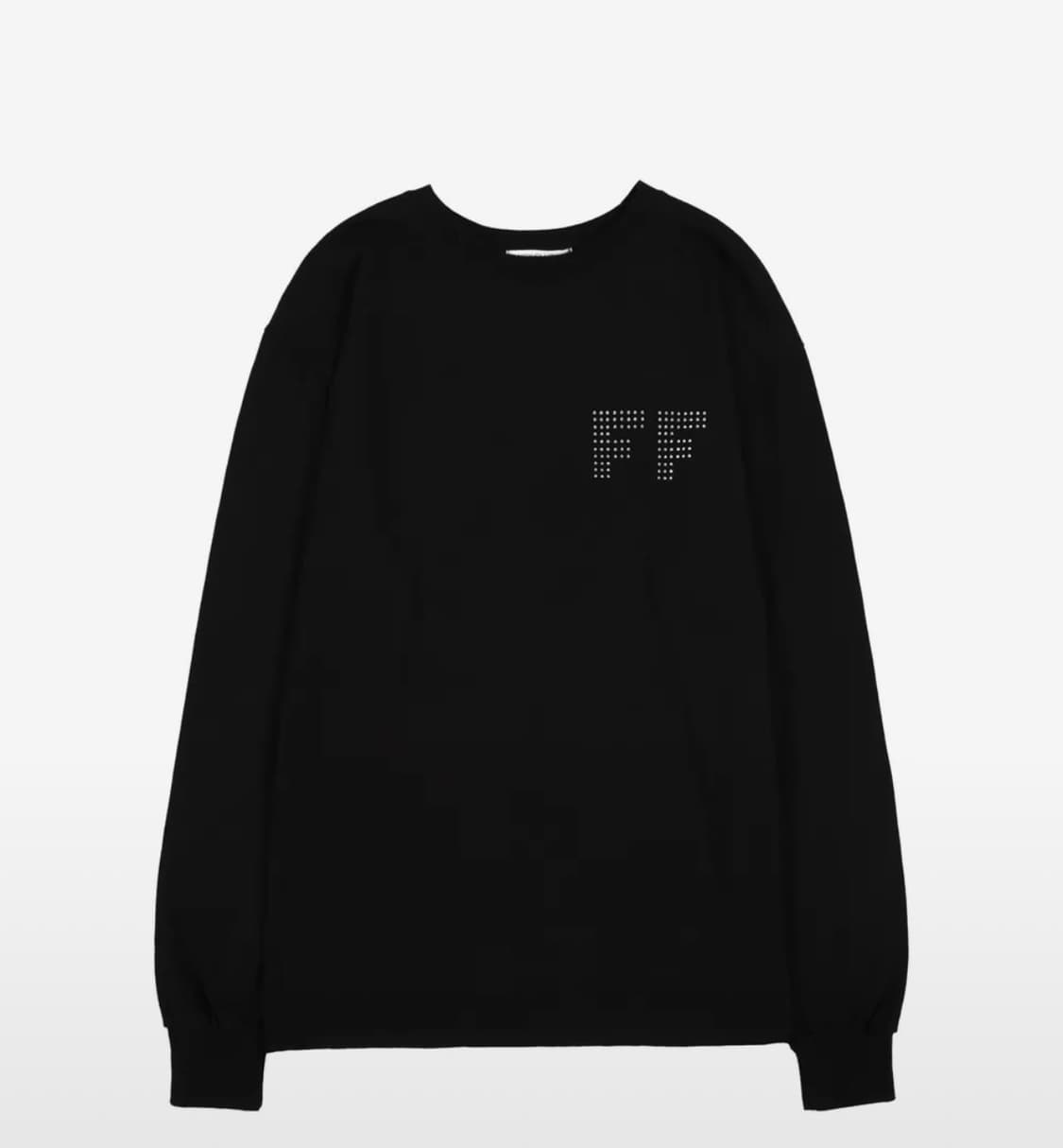 팬시클럽 FF 레터링 롱슬리브 블랙 상품이미지2