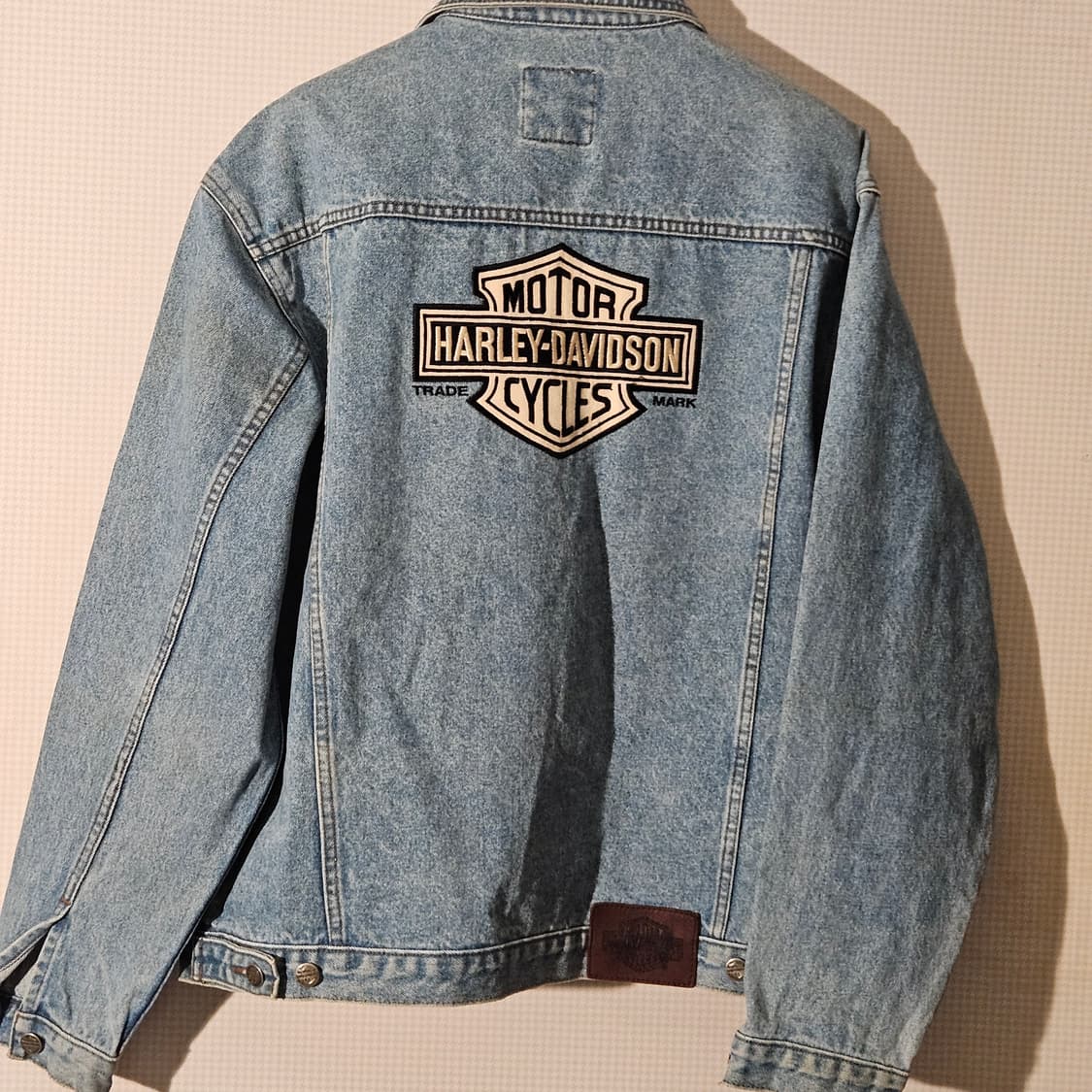 할리데이비슨 'Biker Blues' 빅로고 데님 자켓 상품이미지1