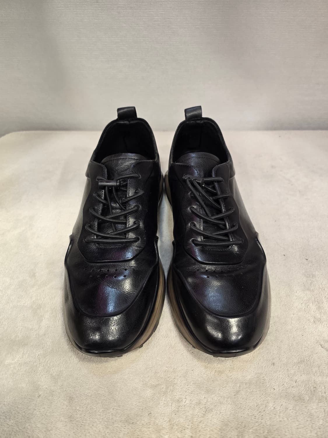 Jik's 소가죽 블랙 스트링 스니커즈 42사이즈(265~270) 상품이미지3