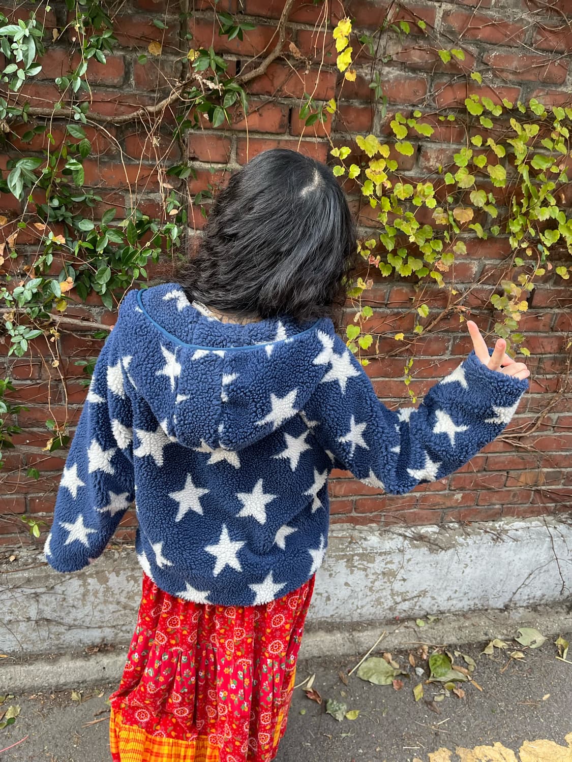 일본무드 별 패턴 후리스 상품이미지6