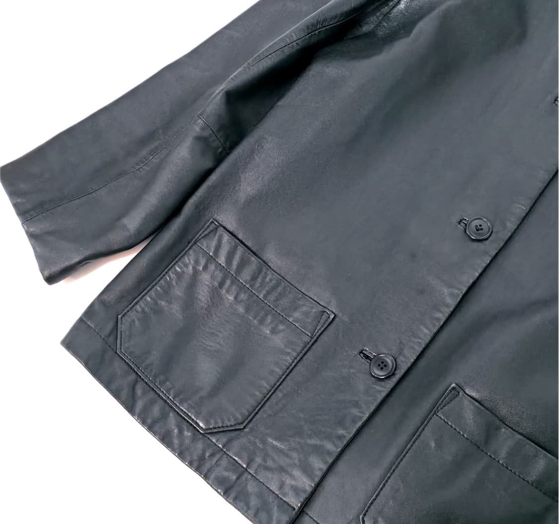 M]90s 올드 갭 레더 자켓 상품이미지4