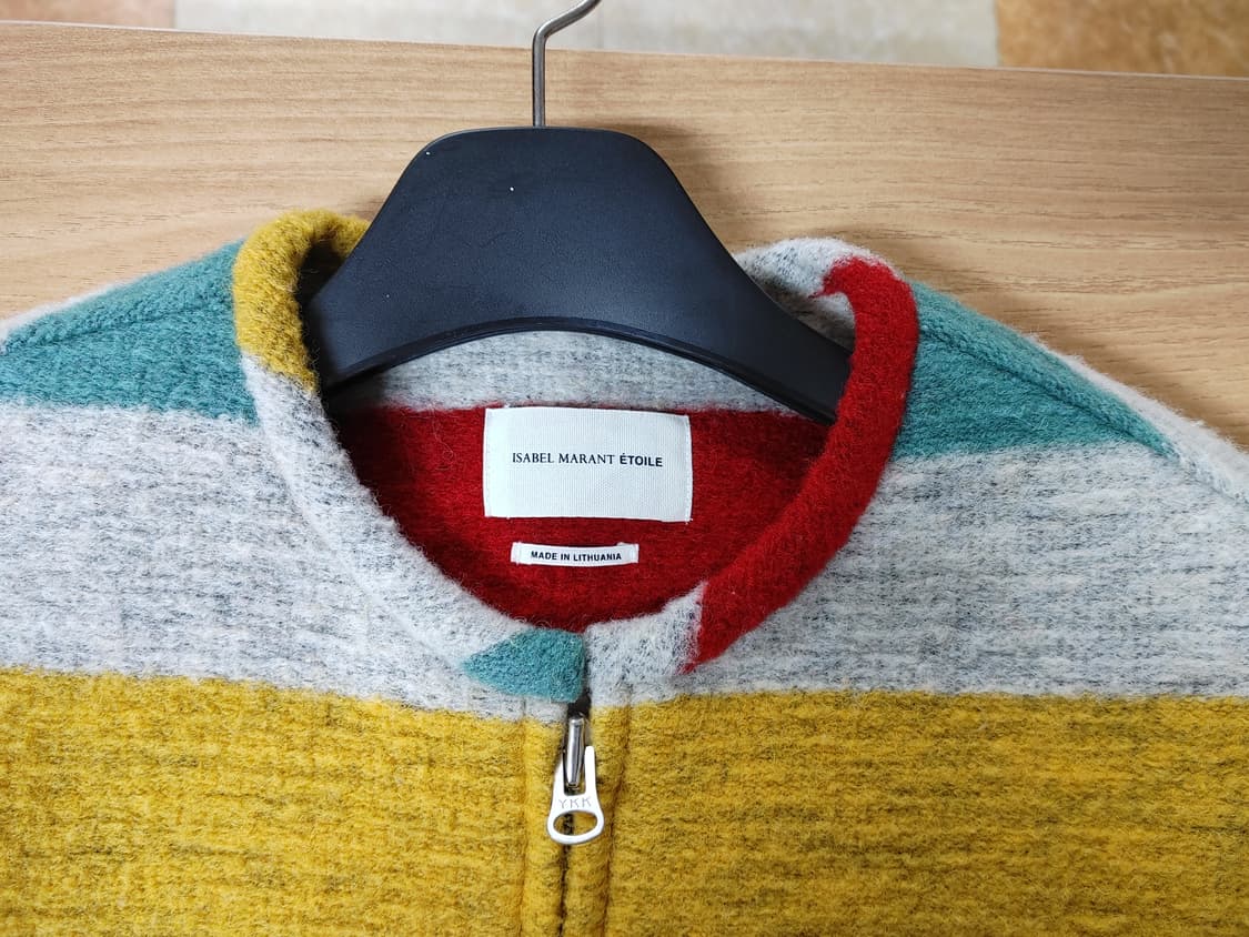 ISABEL MARANT 이자벨마랑 여성 모직 라운드카라 집업자켓
 상품이미지3