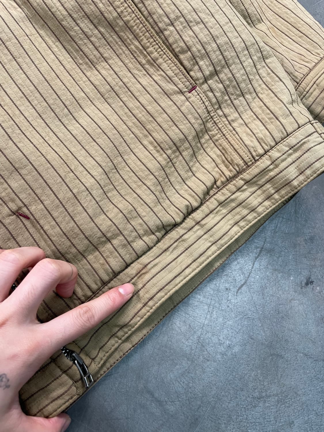 Fierce 바로크 스트라이프 블루종 자켓 상품이미지4