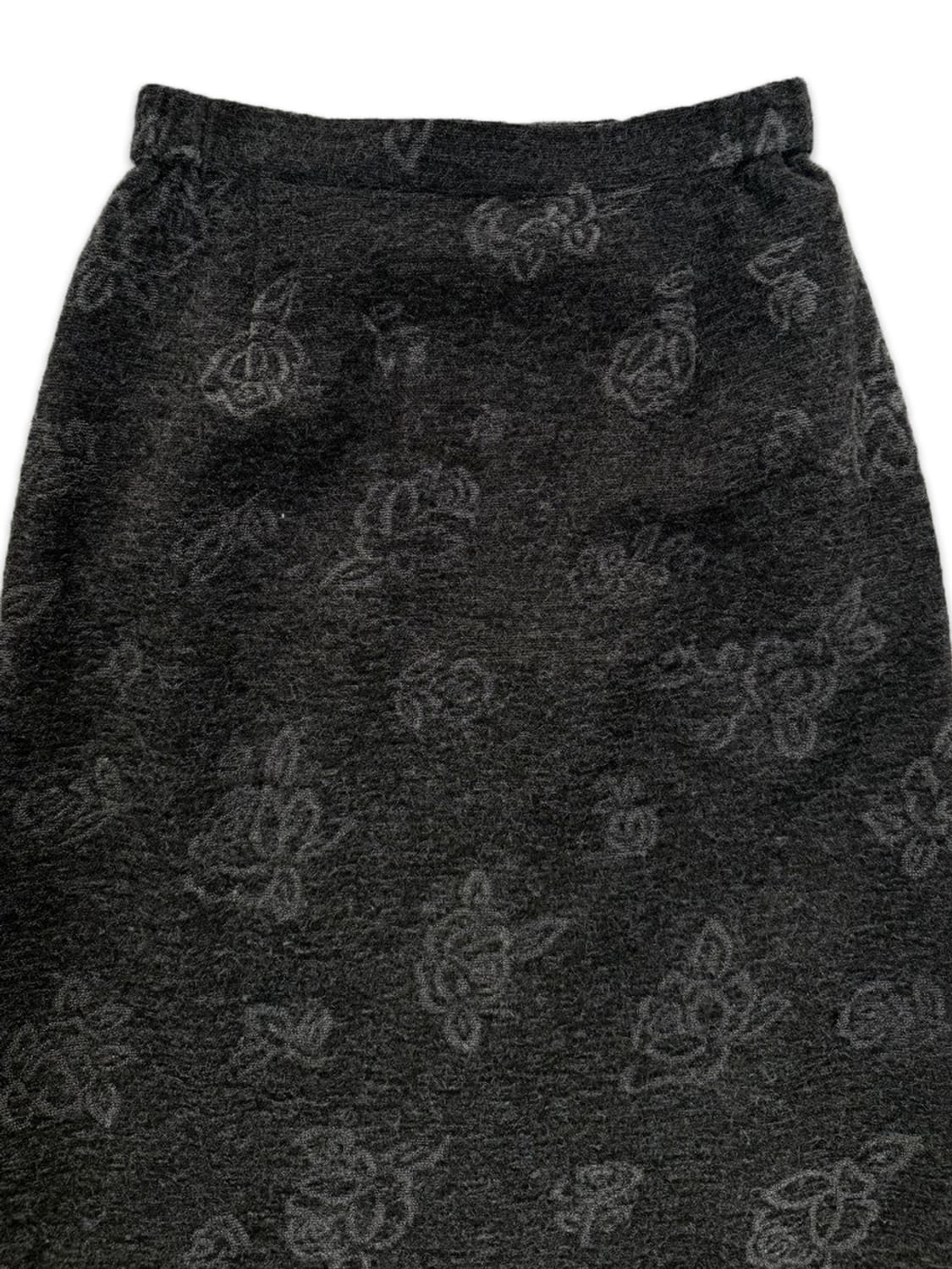 빈티지 블랙 로즈 롱 스커트 상품이미지3