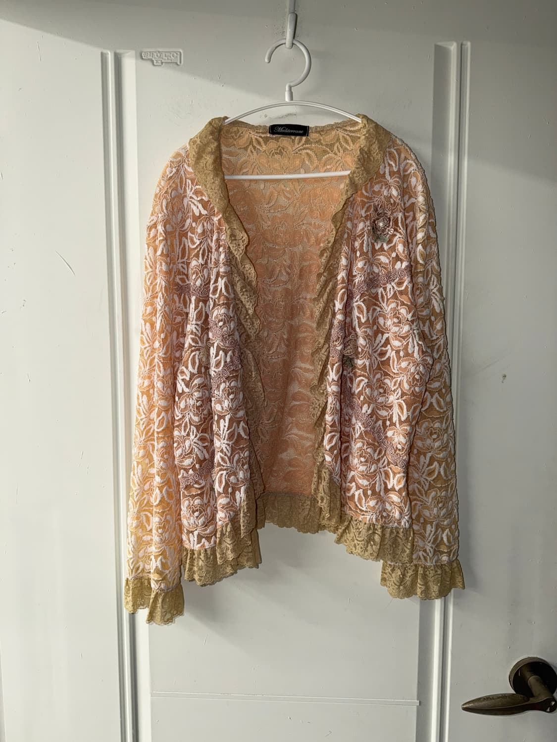 일본빈티지 페어리 플라워 레이스 가디건 상품이미지6