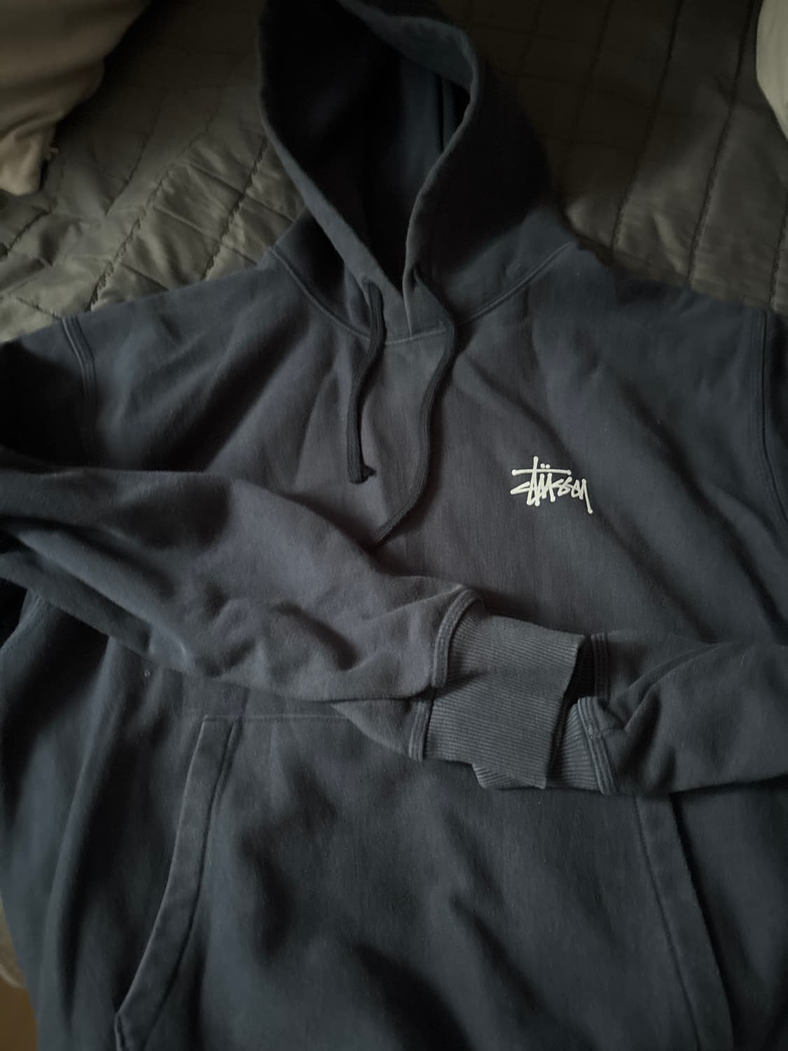 스투시 후드 네이비 상품이미지1