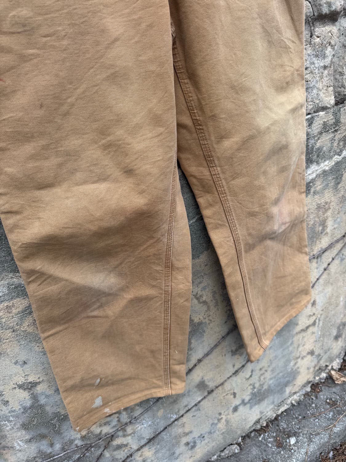 칼하트 빈티지 b11 브라운 페이딩 카펜터 싱글니 워크 팬츠 32 상품이미지5