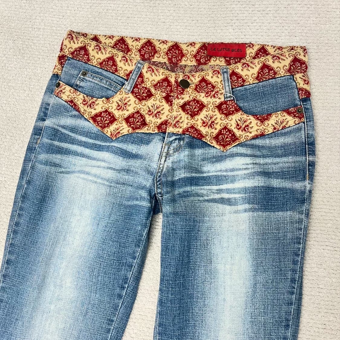 빈티지 워시드 절개 플레어 팬츠  상품이미지4