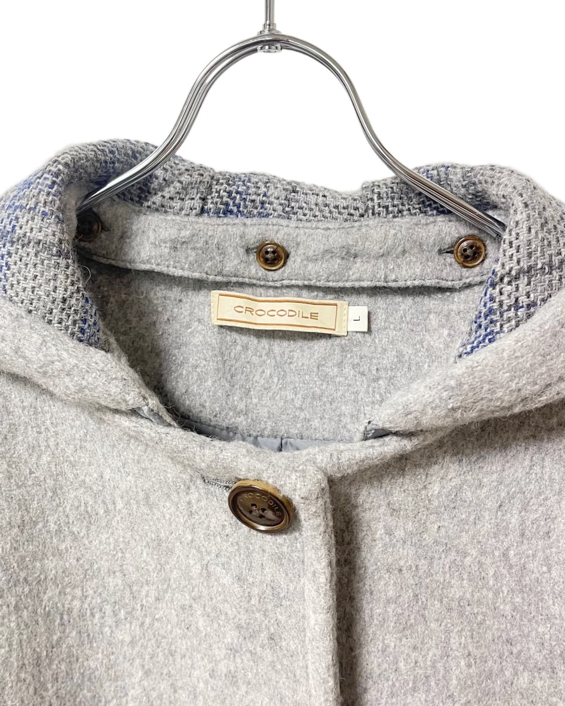 CROCODILE Wool mixed Hood Coat 상품이미지2