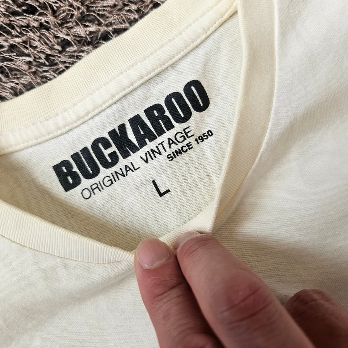 버커루(Buckaroo) 오리지널 빈티지 패치드 반팔티셔츠 L 상품이미지6