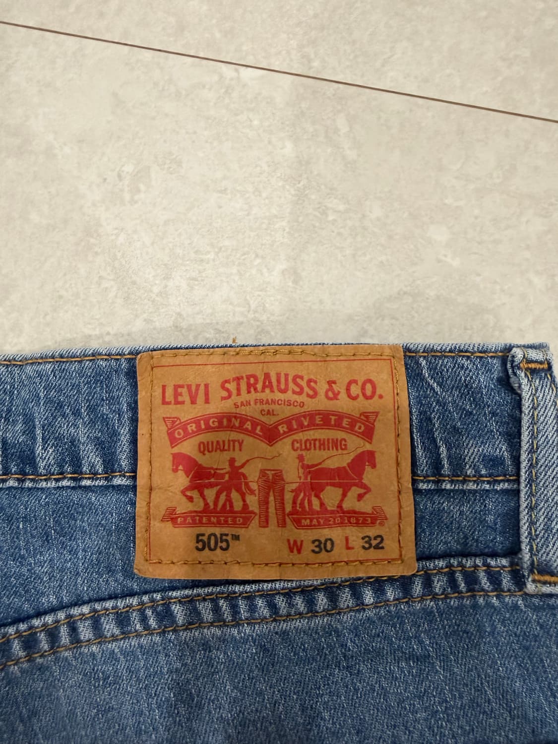 리바이스 505 일자핏 데님 상품이미지3