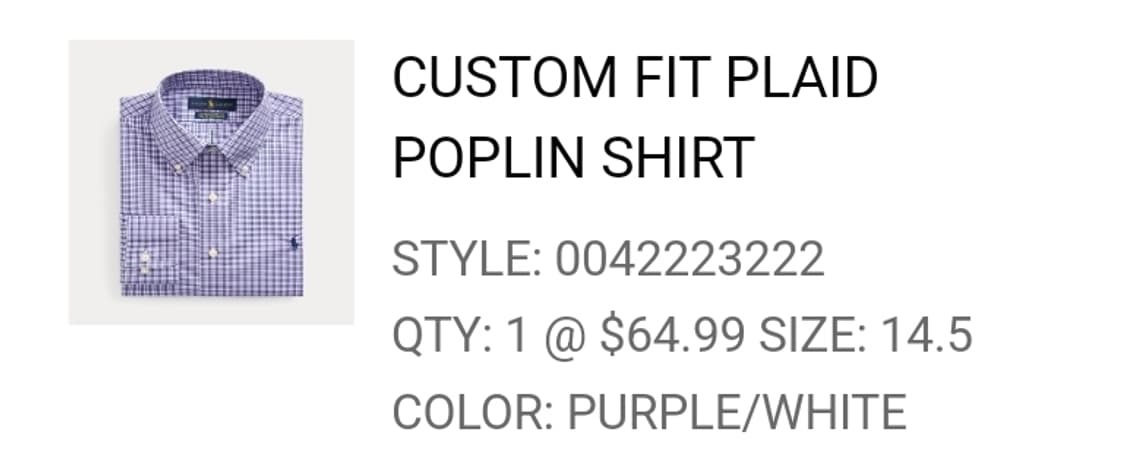 폴로 랄프로렌 체크 셔츠 14 1/2 (37) 상품이미지7