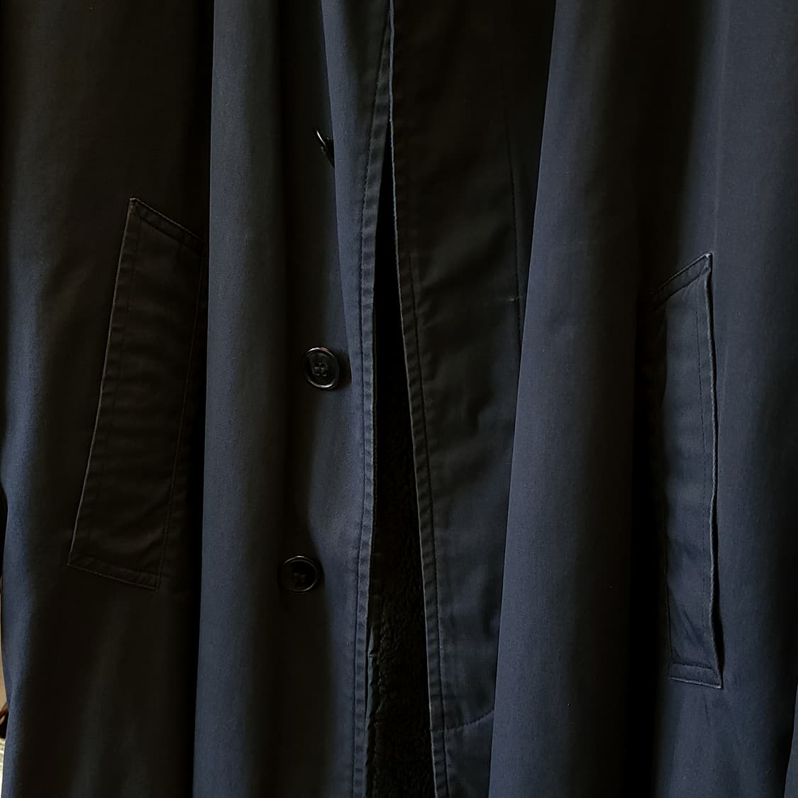 미군 트렌치 코트 미 공군 올 웨더 트렌치 코트 네이비 44 L 상품이미지4
