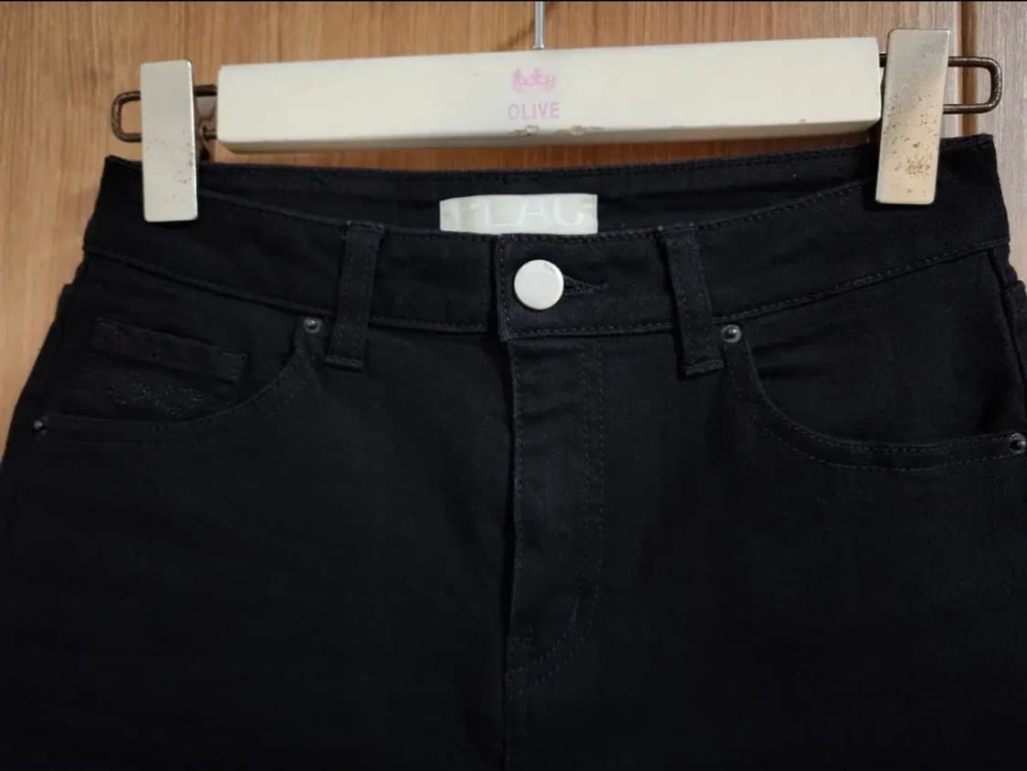 (25)여성 플랙 블랙 쇼츠 데님 팬츠 상품이미지3