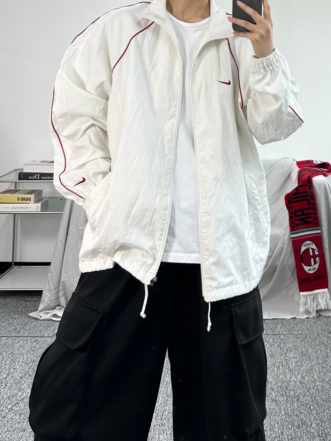 나이키 스우시 라인 트랙 바람막이 자켓 XL 상품이미지4