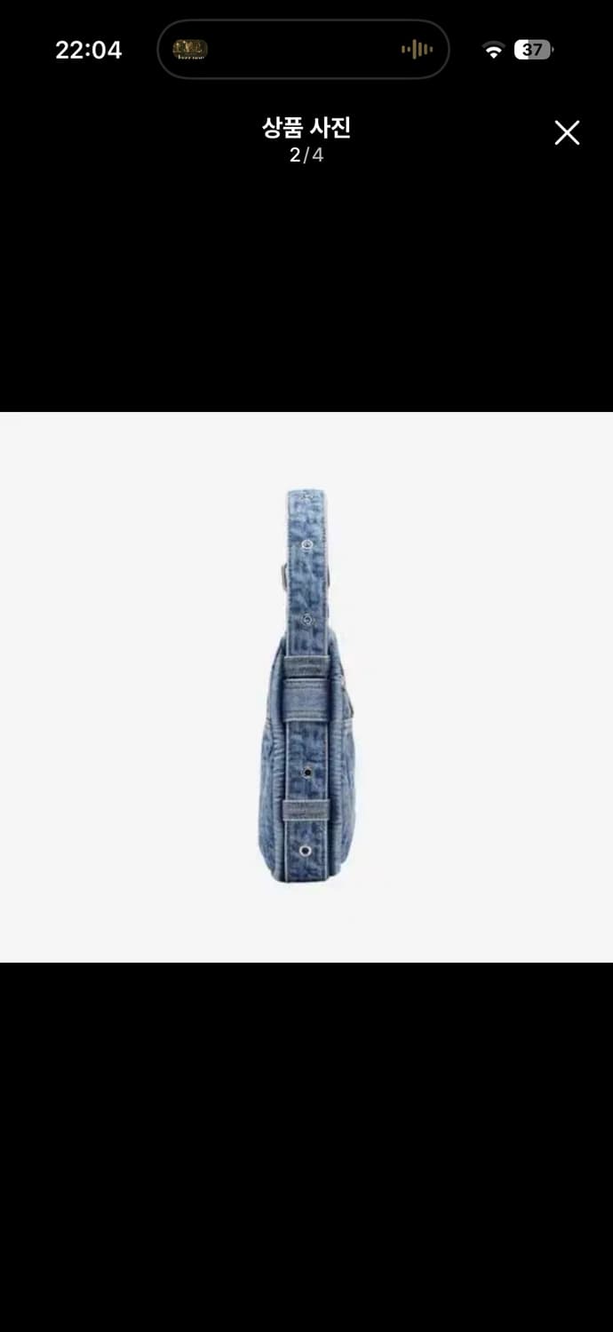 디젤 아일 호보백 인 모노그램 데님 블루 상품이미지2