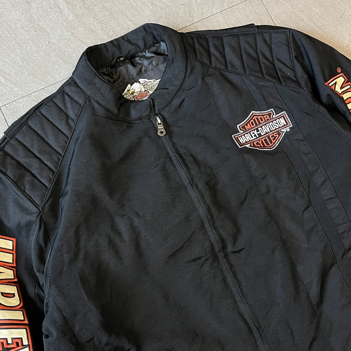 할리데이비슨 정품 블랙 바이커 바람막이 자켓 상품이미지2